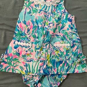Lilly Pulitzer Infant Blue Ibiza Cabana Cocktail Dress
